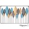 Uniquewise Multicolor Leaf Artistry Metal Wall Dcor QI004638 - alternate 1